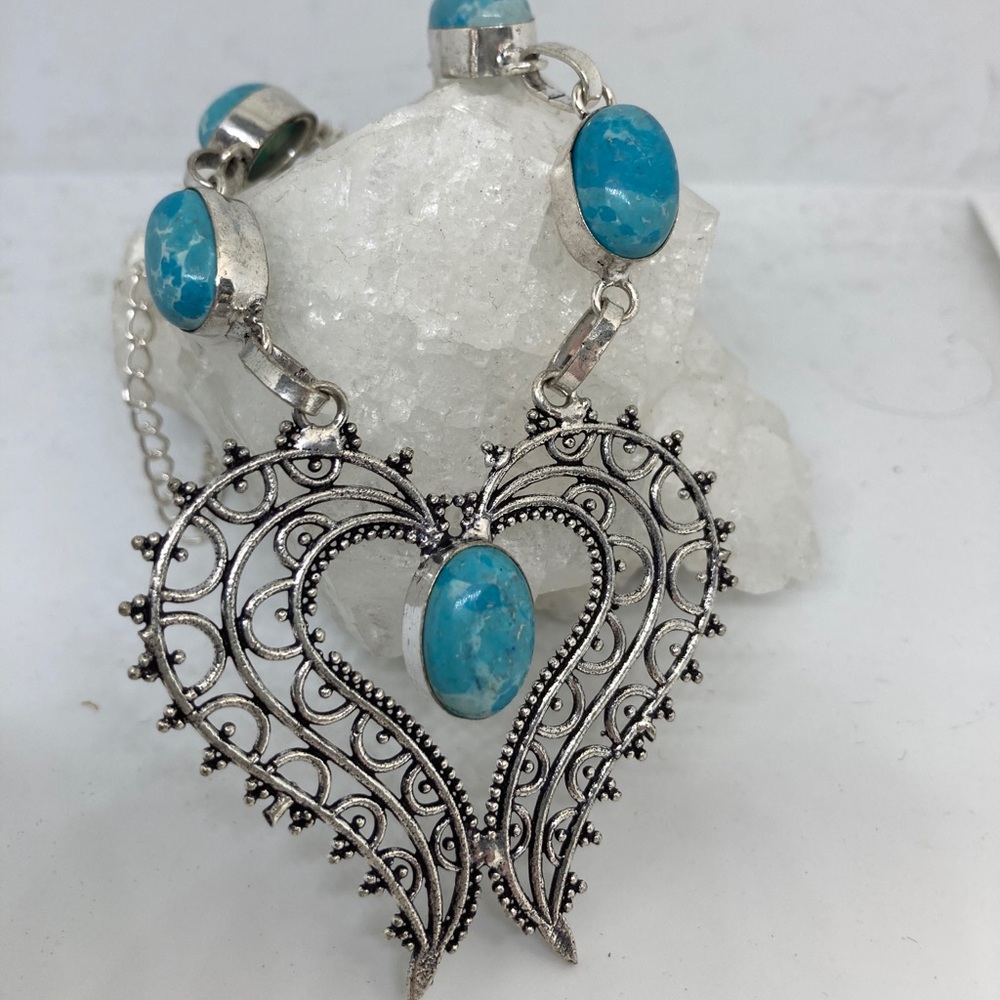 🆕SILVER HANDCRAFTED LAMINAR NECKLACE